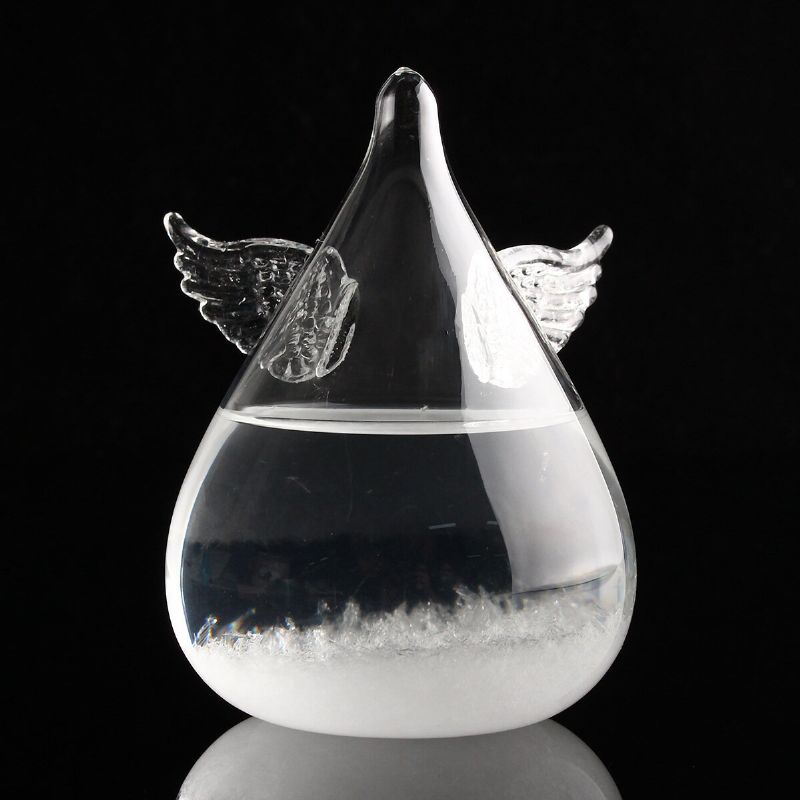 Englevinger Værmelding Crystal Storm Glass Dekor Julegave