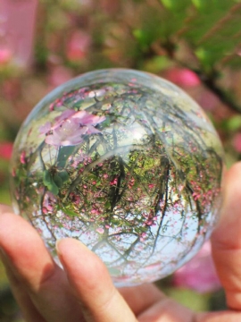 Glass Magic Crystal Healing Ball Clear Home Decor Gift 110mm