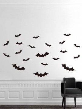 Halloween Diy Pvc Bat Wall Sticker Decal Home Decoration Baby Room Wallpaper For Kids