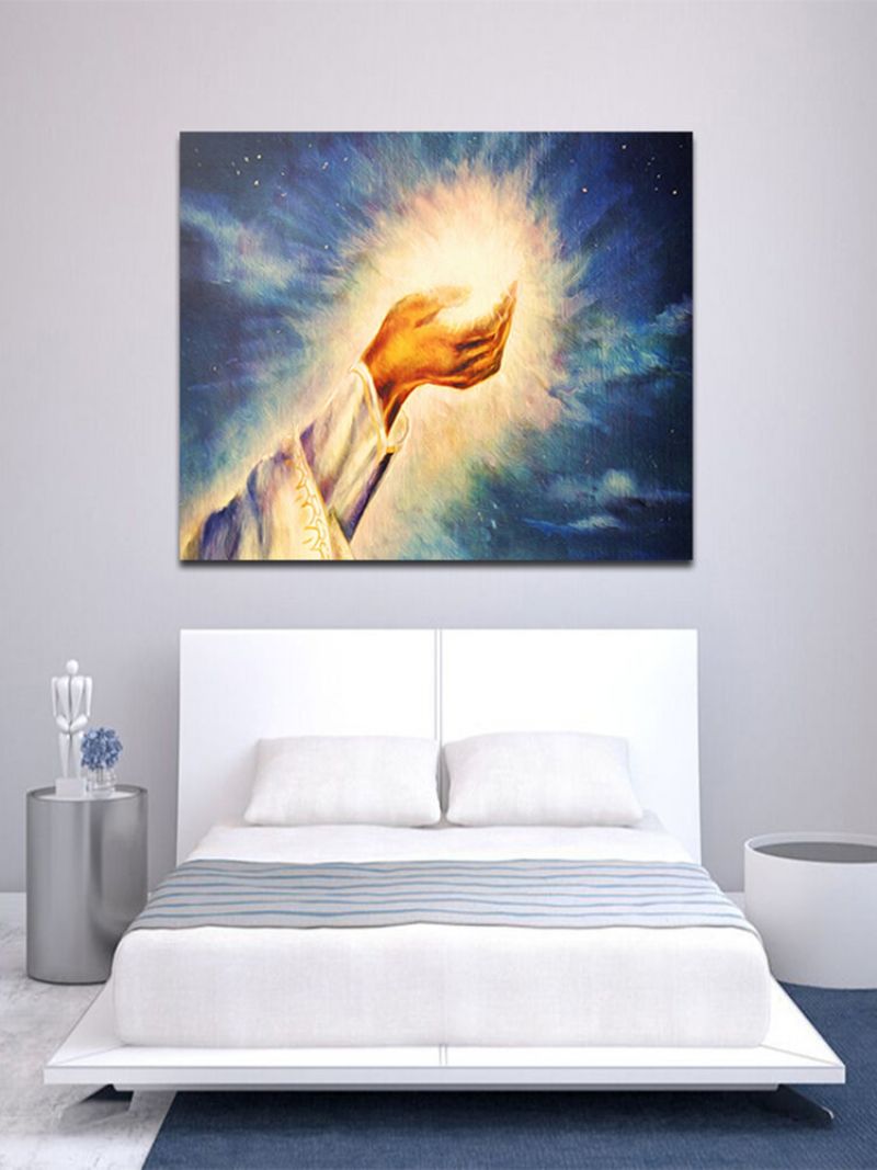 Håndmalte Oljemalerier Light Of Christ Wall Art Home Decoration Paintings