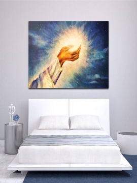 Håndmalte Oljemalerier Light Of Christ Wall Art Home Decoration Paintings