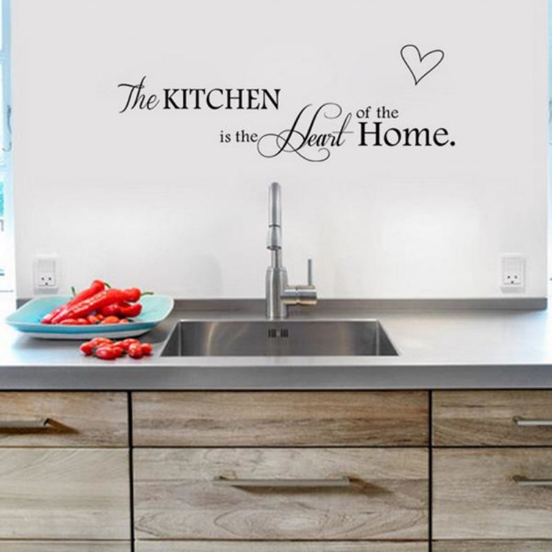 Kjøkkenbokstaver Kjærlighet Veggklistremerke Stue Hjemmedekorasjon Kreativt Klistremerke Diy Veggmaleri Veggkunst