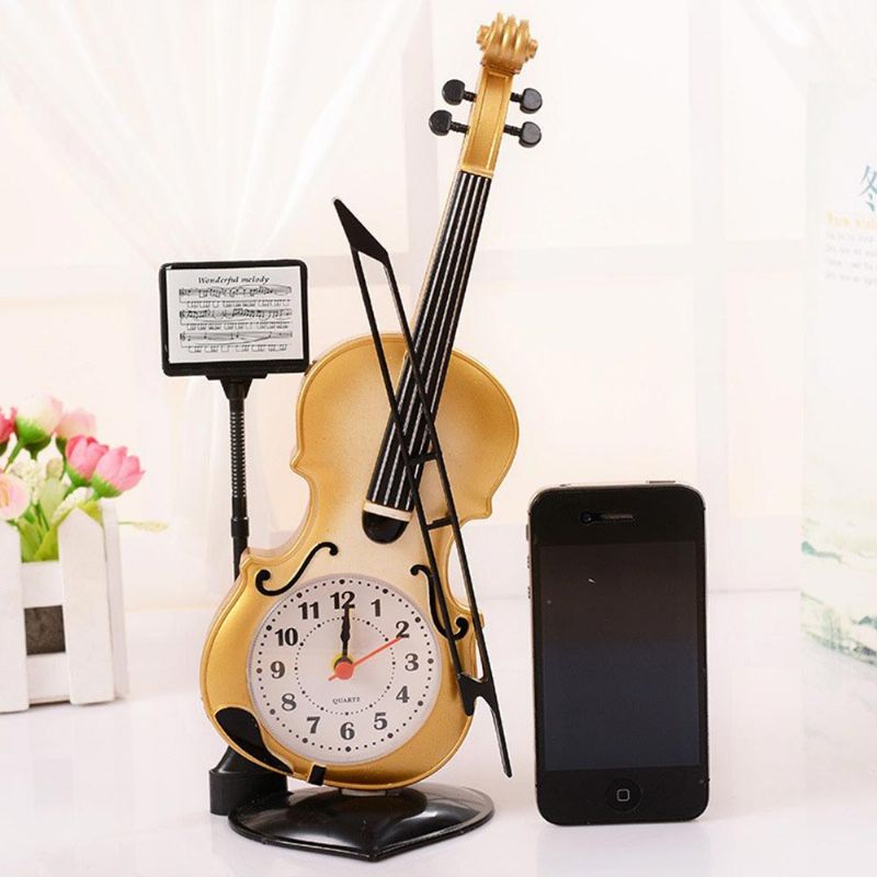 Kreativ Cello Bord Klokke Horologisk Hjem Stue Dekorasjon Graduation Present