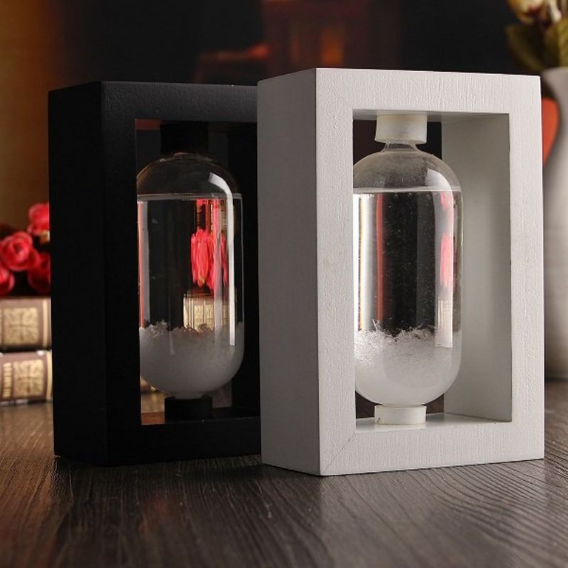 Kreativ Vanndråpeform Stormglass Med Rammeverk Roman Home Decor