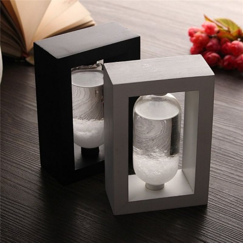 Kreativ Vanndråpeform Stormglass Med Rammeverk Roman Home Decor