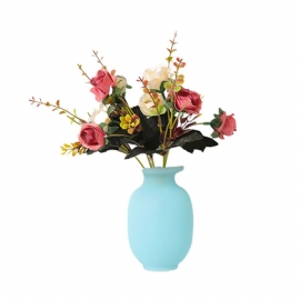 Magic Silikon Blomstervase Veggmontert Sticky Vase Pot Sterk Vedheft Og Ingen Boring Nødvendig For Kjøleskap Stue
