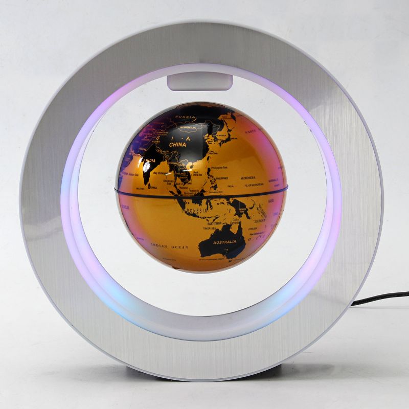 Magnetisk Levitasjon Flytende Globe Kart Med Led Lys Hjem Dekorasjon Julegave