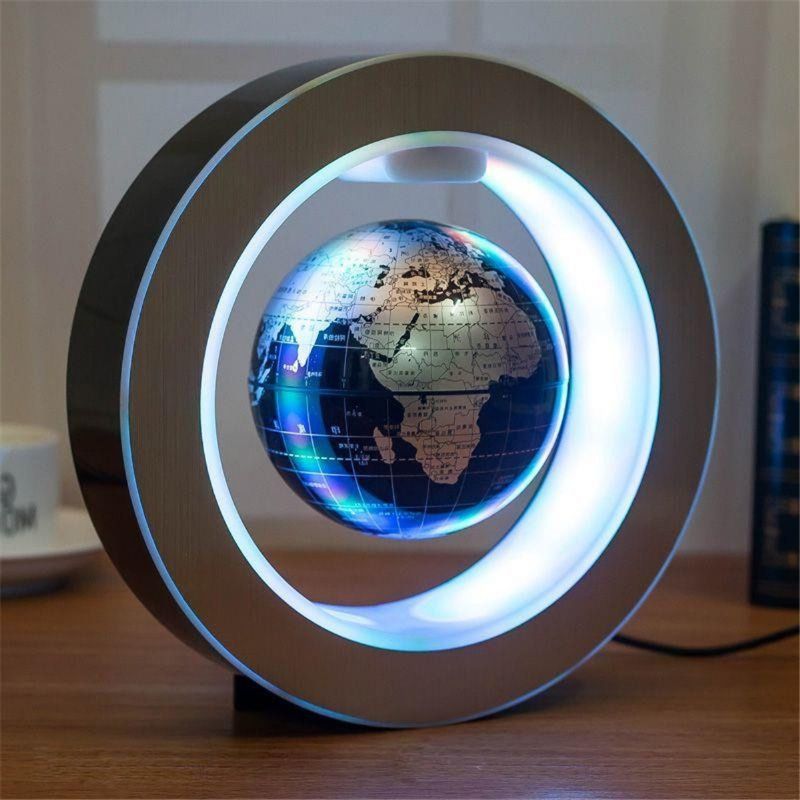 Magnetisk Levitasjon Flytende Globe Kart Med Led Lys Hjem Dekorasjon Julegave