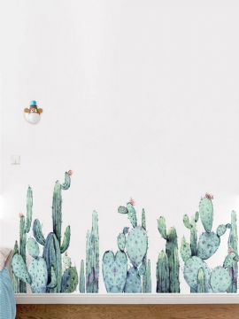 Miico 2 Stk Tegneserieveggklistremerker Kaktusplanter Utskriftsklistremerke Barnerom Barnehageinnredning