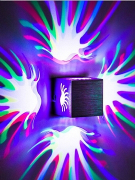 Natur Lysende Skyggeeffekt Vegglampe Ktv Bar Mood Home Decor