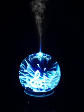 Note Style 3d Luftfukter Aromaterapi Lampe 3d Glass Nattlys Diffuser