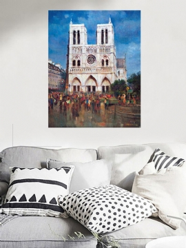 Paris Arkitektur Dekorativt Maleri Kjerne Lerret Hengende For Hjem Stue Dekorasjon