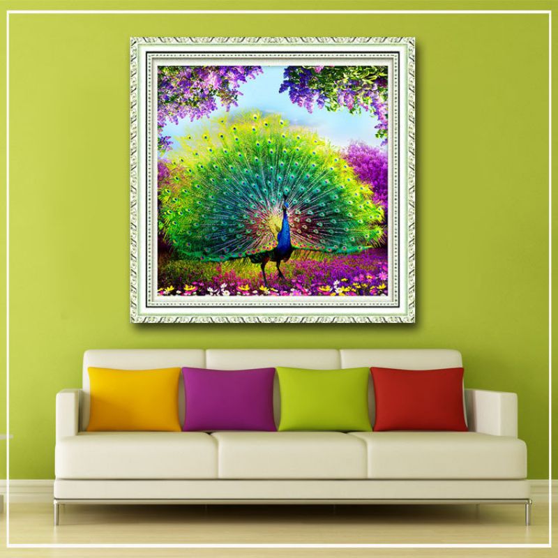 Peacock Diamond Painting Hjem Vegg Art Home Decor