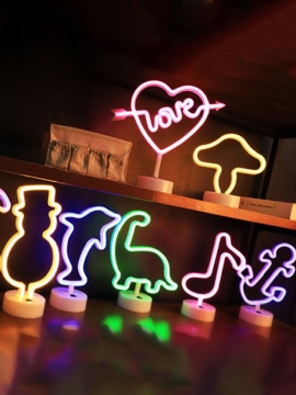 Rainbow Led Neon Night Light Sign Holiday Xmas Party Bryllupsdekorasjoner Barnerom Home Decor