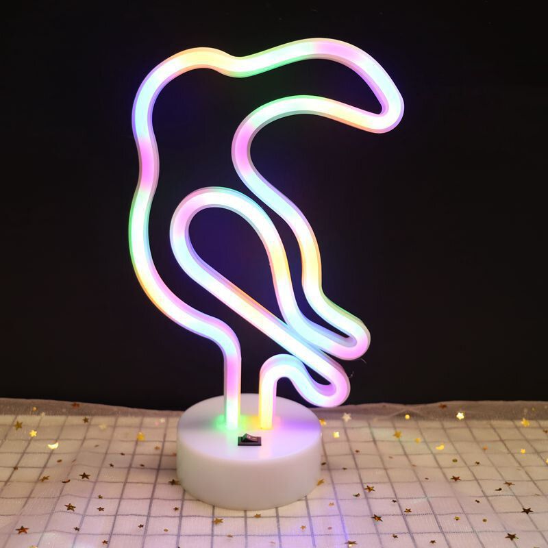 Rainbow Led Neon Night Light Sign Holiday Xmas Party Bryllupsdekorasjoner Barnerom Home Decor