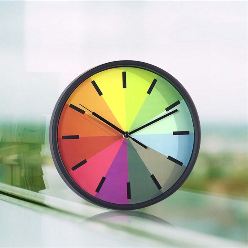 Rainbow Wall Clock - Modern Design Silence Round