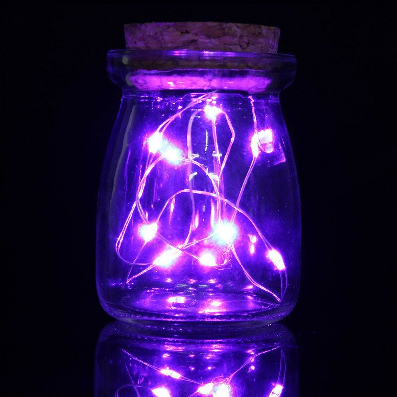 Romantisk Xmas 10 Led-farger Frøvaselys Bryllups Midtpunkt Fairy Lights Home Decor