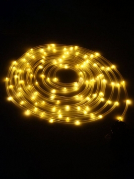 Solcelledrevet 12m 100leds Kobbertrådrør Vanntett Fairy String Light Til Jul