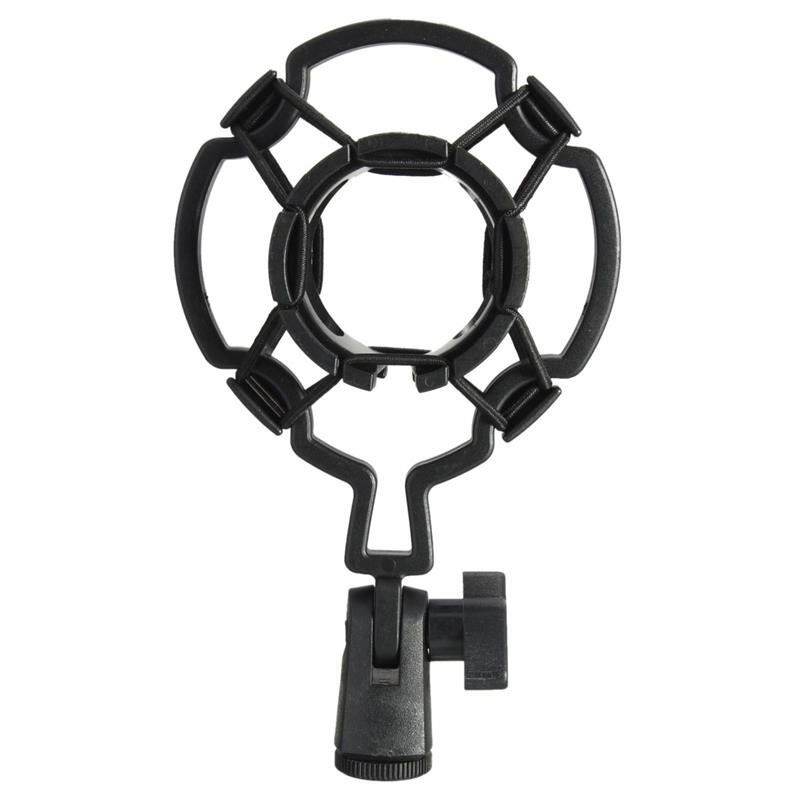 Universal Black Plastic Studio Microphone Shock Mount Desktop Holder Stativ For Kondensatormikrofon