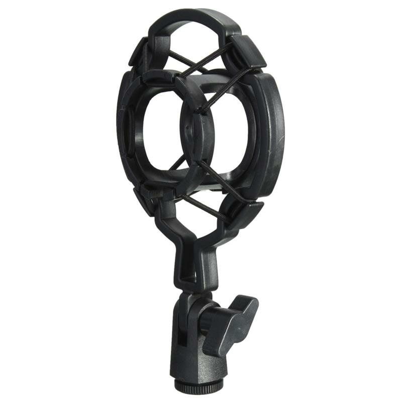 Universal Black Plastic Studio Microphone Shock Mount Desktop Holder Stativ For Kondensatormikrofon