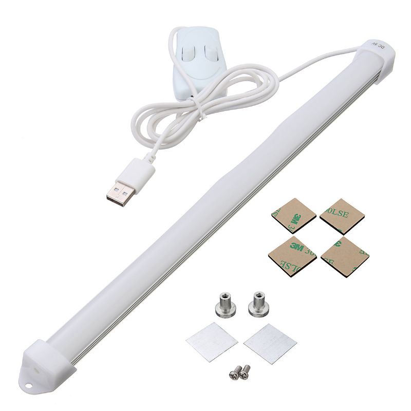 Usb 35cm Lang Varm Hvit Lys Strip Pure White Skrivebordsdekorlampe