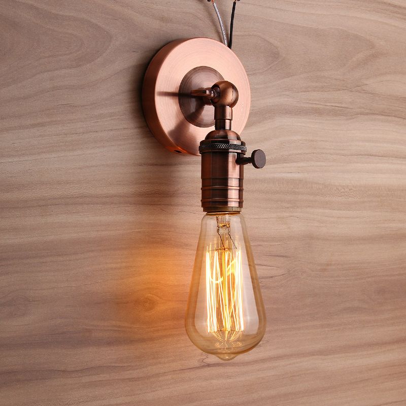 Vintage Sconce E27 Industrial Edison Vegg Loft Retro Lampe Antikk Stair Light Room Home Decor