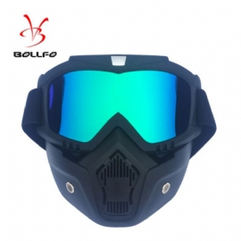 Bollfo Harley Retro Ansiktsmaske Goggles Motocross Tactical Vindtette Briller