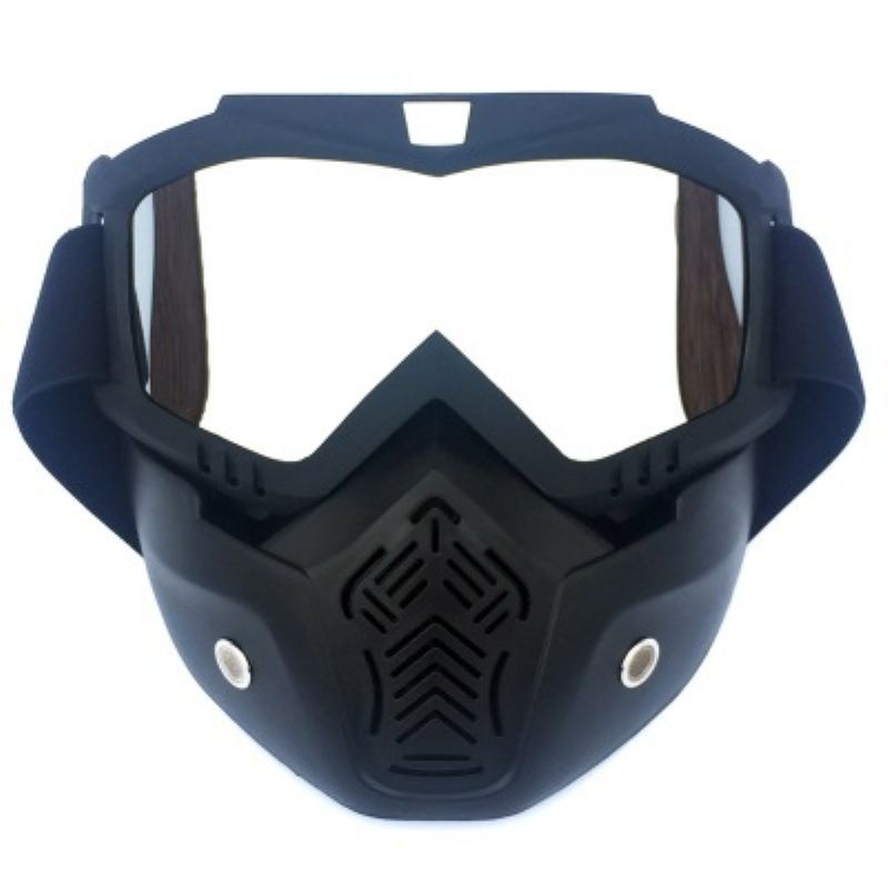 Bollfo Harley Retro Ansiktsmaske Goggles Motocross Tactical Vindtette Briller