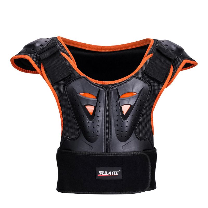 Kid Body Armor Bryst Rygg Ryggbeskytter Vest Motorsykkel For Sykling Ski Riding Skateboarding