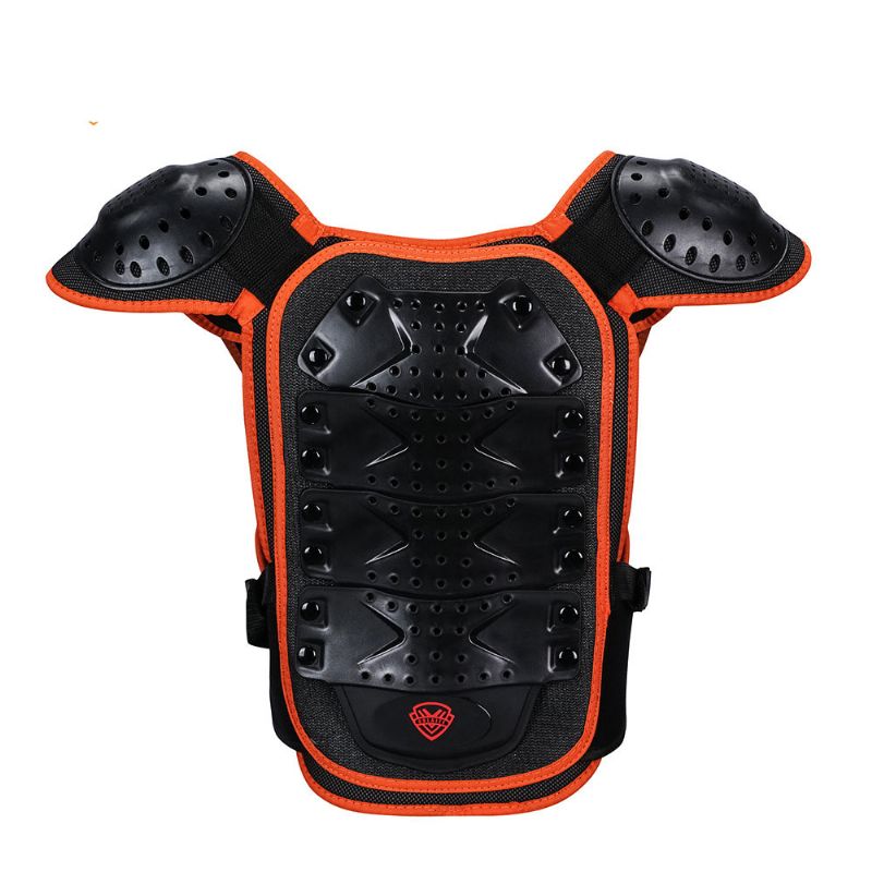 Kid Body Armor Bryst Rygg Ryggbeskytter Vest Motorsykkel For Sykling Ski Riding Skateboarding