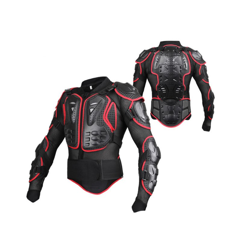 Motorsykkel Beskyttelsesjakke Full Body Armor Protector Uniform Langermet Racing Amour For Langrennssykling Utendørs Sport