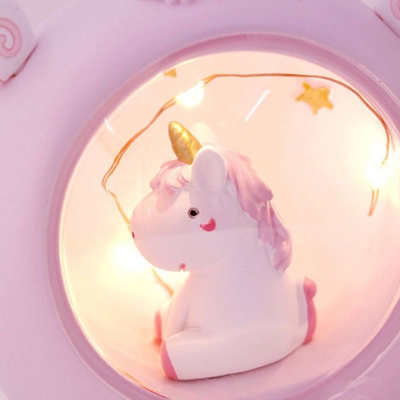 Fairy Unicorn Snow Globe Nattlys For Barn Jenter Barnebarn Babyer Bursdagsgave Ganske Kreativ Led Krystallkulelampe