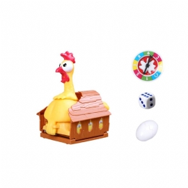 Morsomt Skrikende Egg Legge Kylling Festspill Leketøy Foreldre-barn Puslespill Lucky Chicken Sound Toy