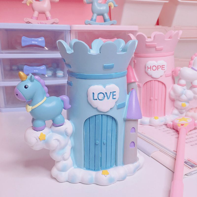 Unicorn Pen Blyantholder Dream Castle Pony Pen Holder Tilbake Til Skolen Gave Til Jenter