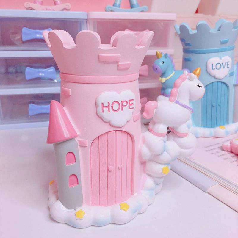 Unicorn Pen Blyantholder Dream Castle Pony Pen Holder Tilbake Til Skolen Gave Til Jenter