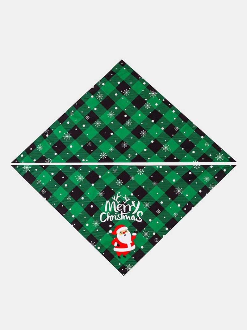 6 Stk Christmas Pet Trekant Skjerf Pet Spytt Håndkle Dobbeltsidig Hunde Bandana Dyreutstyr