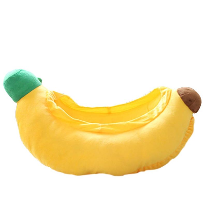 Høykvalitets Xinjiang Cotton Cat Nest Cute Banana Shape Pet House Med Vakker Kurve