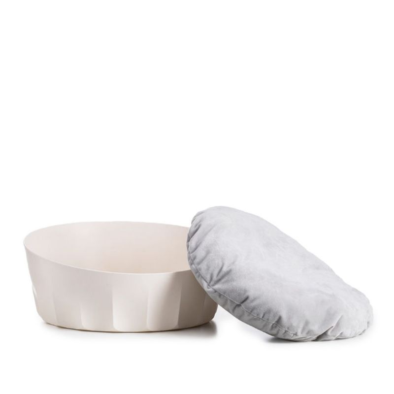 Jordan&judy White Round Pet Cat Nest Sleeping House Seng Vaskbart Mykt Materiale Fra Xiaomi Youpin