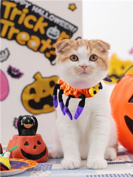 Pet Edderkopphalsbånd Hund Katt Valp Kitty Cap Halloween Rekvisita Dyrekostyme