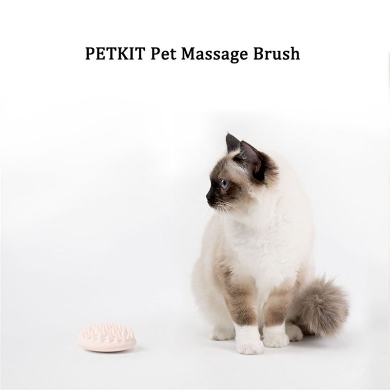 Petkit Pet Cat Grooming Massasje Device Børste Fra Comb Silicon Med Mykt Gummi