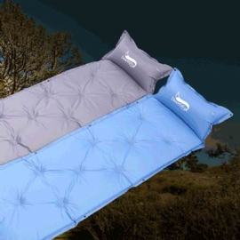 Automatisk Oppblåsbar Sovepose Med Puter Picnic Camping Essential Soveseng