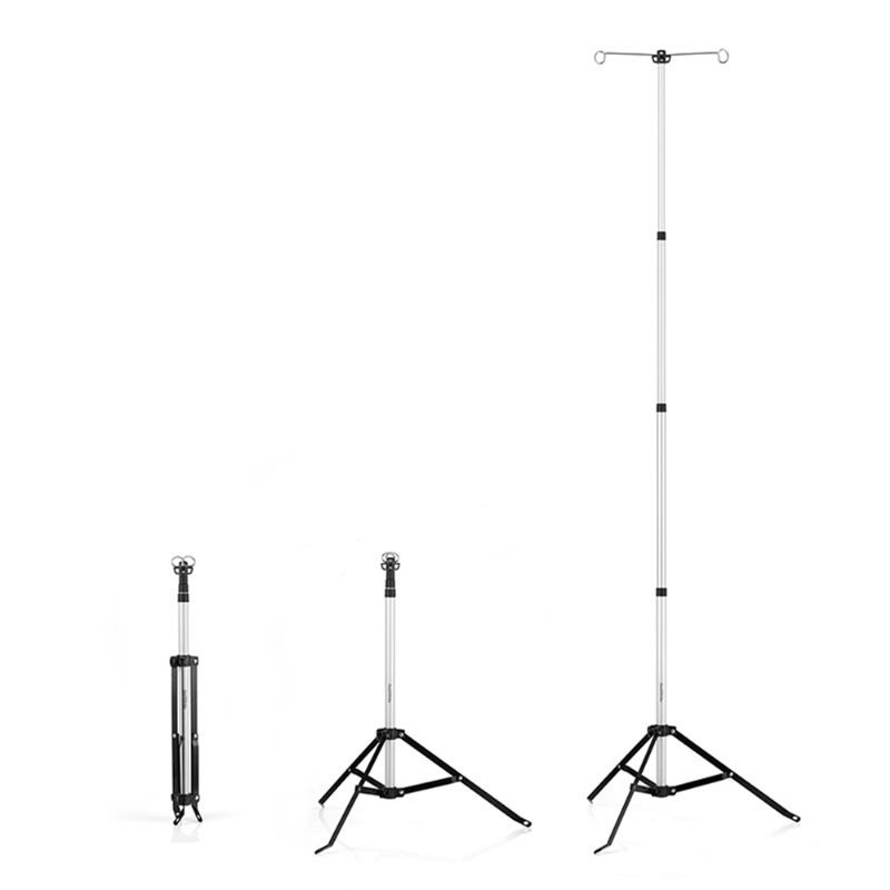 Lampeholder Stativsett I Aluminiumslegering Uttrekkbart Lysstativ Justerbar Høyde 0.75 M Til 1.9 Meter Lysbrakett For Utendørs Camping