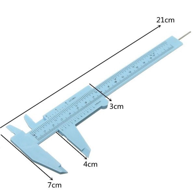 150 mm Plastskyvelære For Arbeidsplass Hjemmearbeid Måling Flerfargevalg