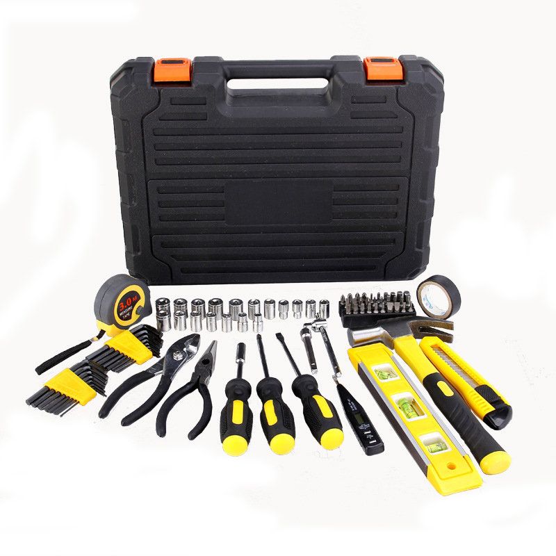 78 Stk Essential Household Tool Kit Diy Home Repair Håndverktøy Skiftenøkkel Skralle Skrutrekker Tang Box Case