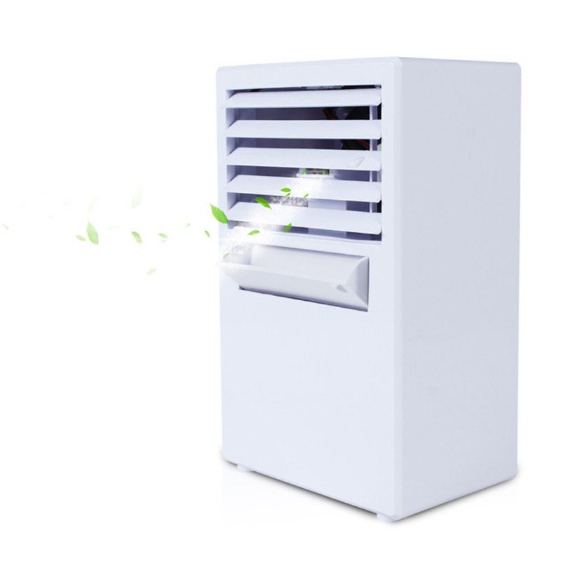 Dc 24v Mini Desktop Aircondition Vifte Luftfordampning Kjølesyklus Spray Luftfukter