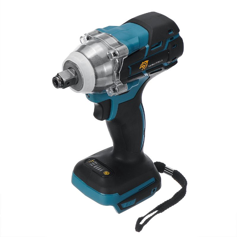 Drillpro 18v Børsteløs Ledningsfri Elektrisk Slagnøkkel Oppladbar 1/2 Skiftenøkkel Socket Power Tool For Makita Batteri