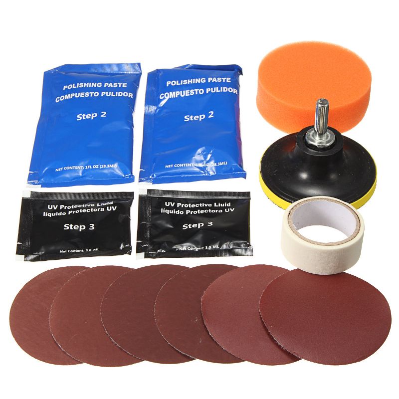 Frontlys Lens Restoration Cleaner Kit Plastic Light Polishing