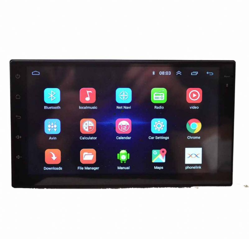 Imars 7 Inch 2 Din For Android 8.0 Bilstereoradio Mp5-spiller 2.5d-skjerm Gps Wifi Bluetooth Fm Med Bakkamera