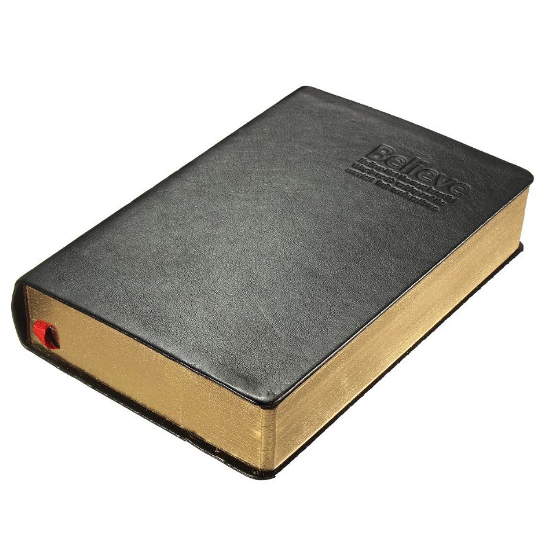 Klassisk Retro Skinnomslag Golden Edge Notebook Journal Dagbok Skissebok Tykke Tomme Sider