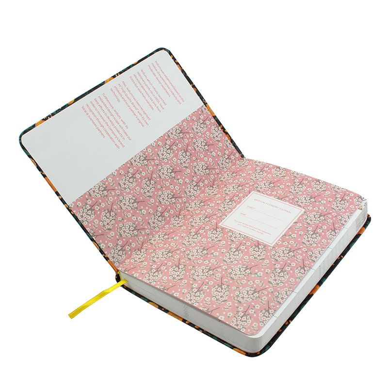 Koreansk Søt Pu-skinndeksel Floral Flower Timeplanbok Dagsplanlegger Organizer Notebook